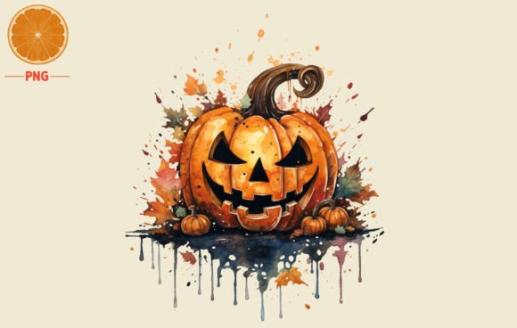 Black Friday Pumpkin Watercolor Illustrations for Blogs
