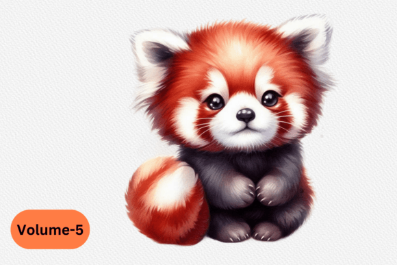 Cute Watercolor Red Panda Clipart Illustrations Review
