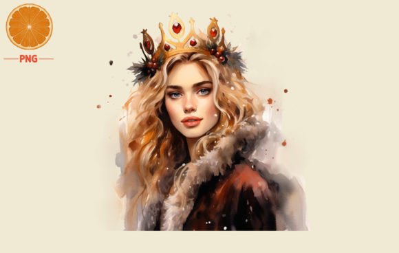 New Year's Crown Watercolor: Illustrations for Branding
