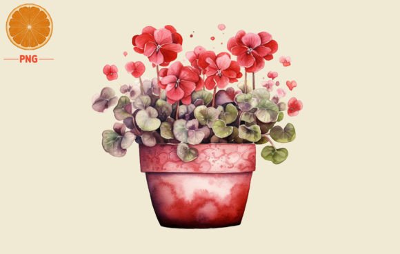 Valentine's Day Pot Watercolor Illustrations Review
