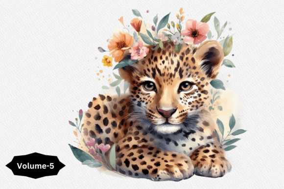 Watercolor Leopard Clipart Volume 5 Illustrations Review
